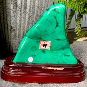 Nu Lông Công – Malachite (NLC08), KL: 1,468KG, KT: 15*14,5CM | CADA DECOR