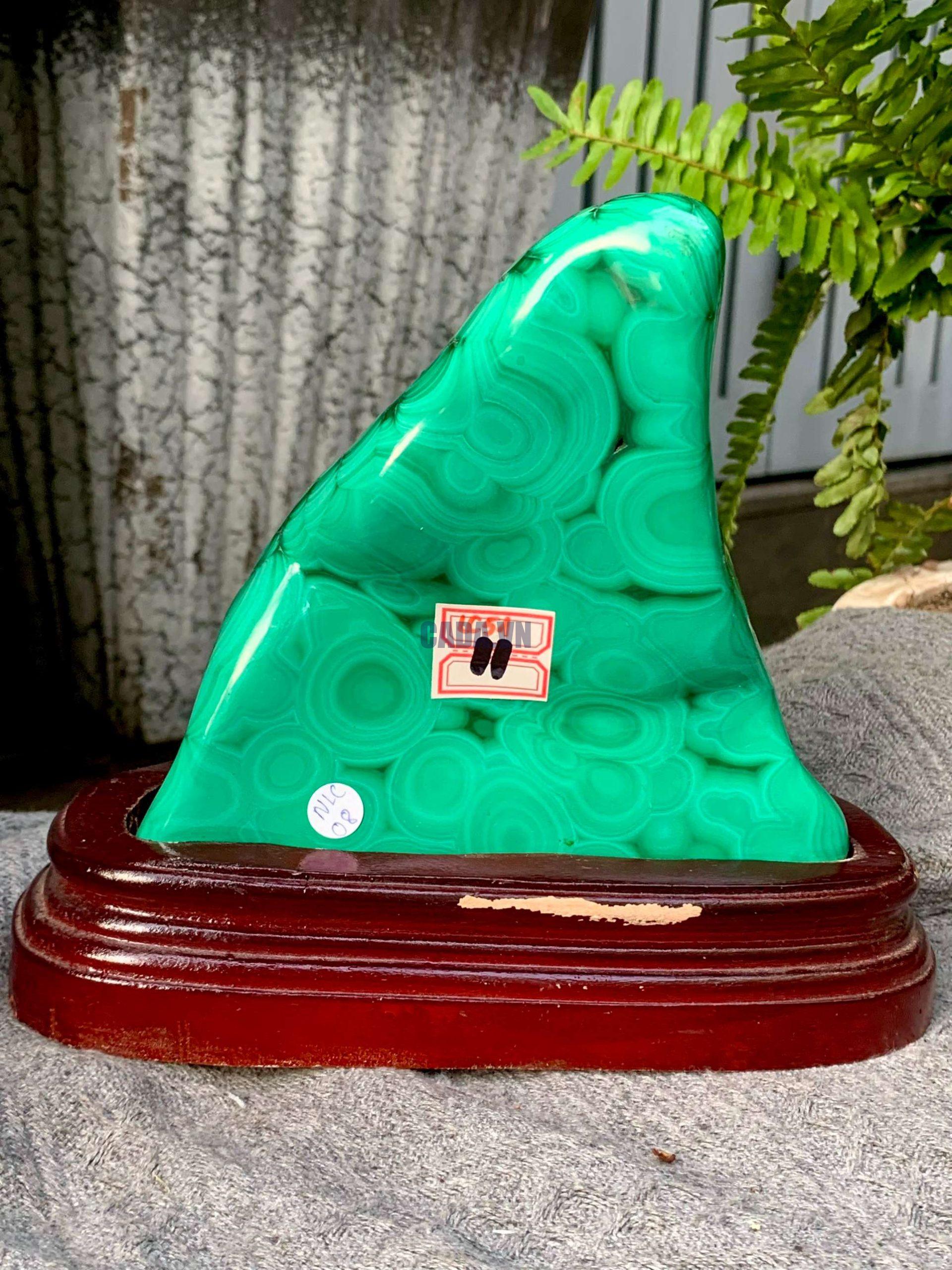 Nu Lông Công – Malachite (NLC08), KL: 1,468KG, KT: 15*14,5CM | CADA DECOR