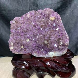 HỐC THẠCH ANH TÍM, KL: 12,5KG – KT: 32x36CM | CADA DECOR