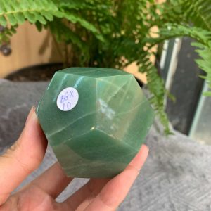 BI GIÁC 12 MẶT ĐÁ THẠCH ANH XANH (BGX10), KT: 3,5*3,5CM – KL: 0,252KG