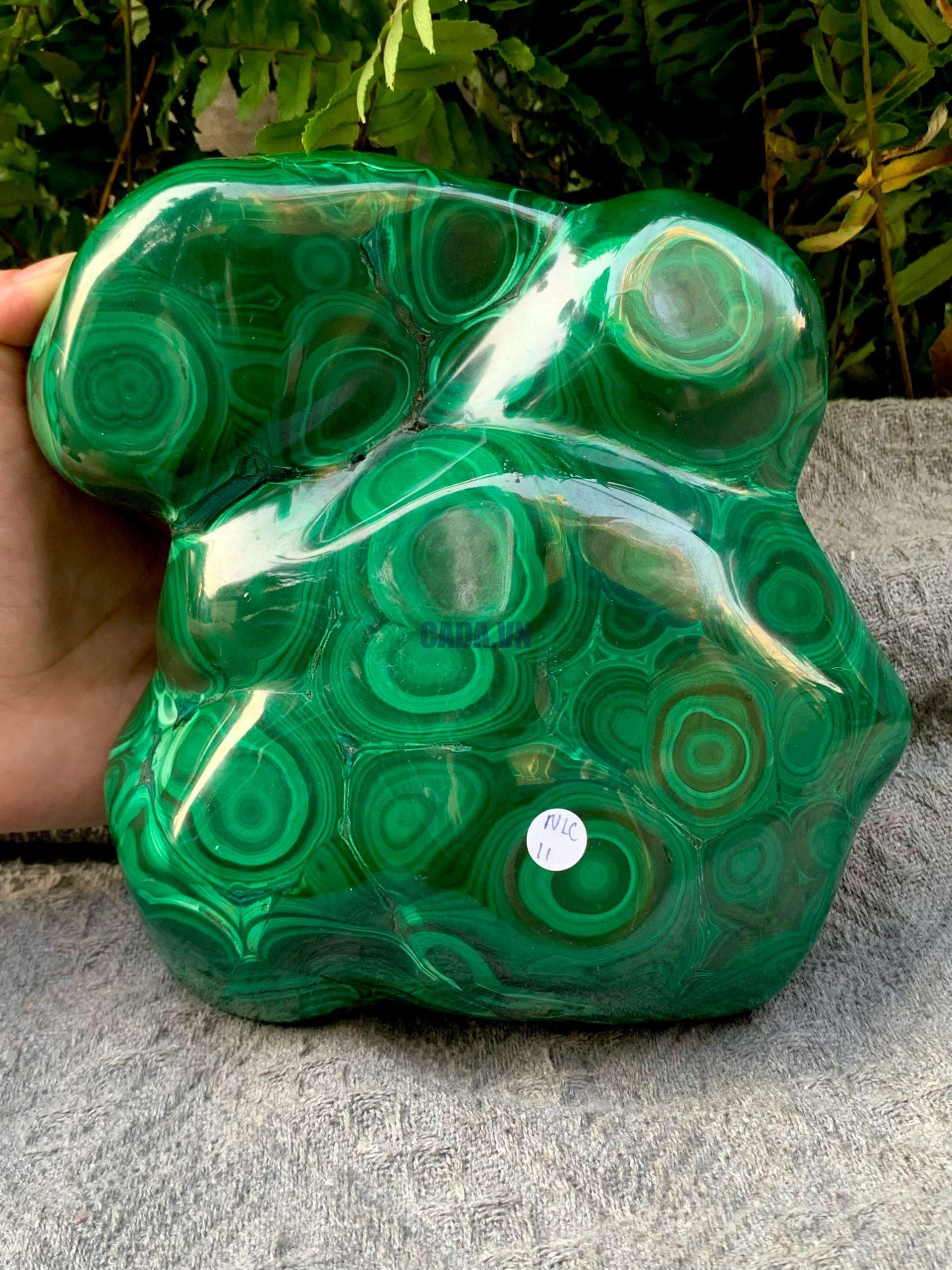 Nu Lông Công – Malachite (NLC11), KL: 4,062KG, KT: 19*20CM | CADA DECOR