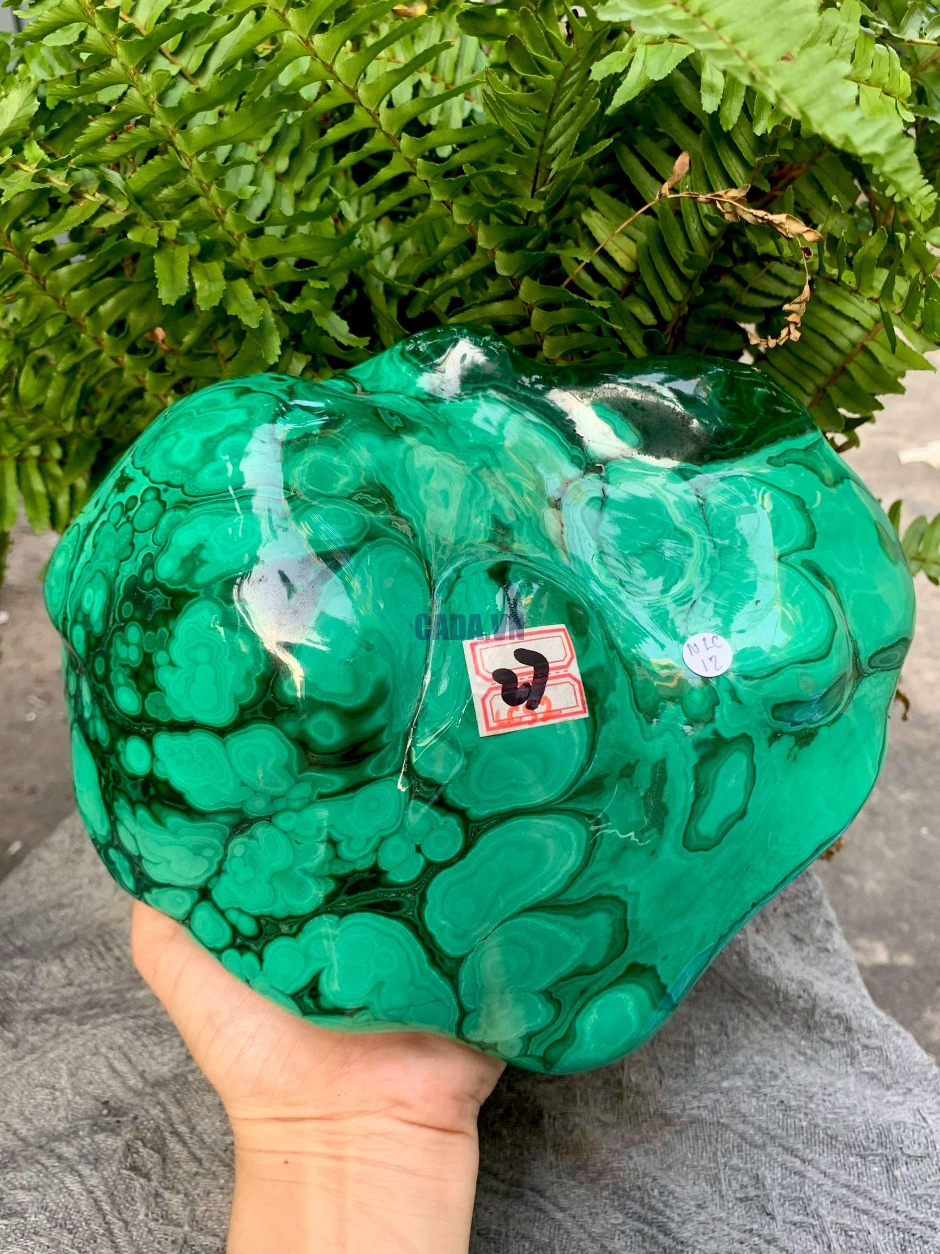Nu Lông Công – Malachite (NLC12), KL: 3,014KG, KT: 22,5*18CM | CADA DECOR