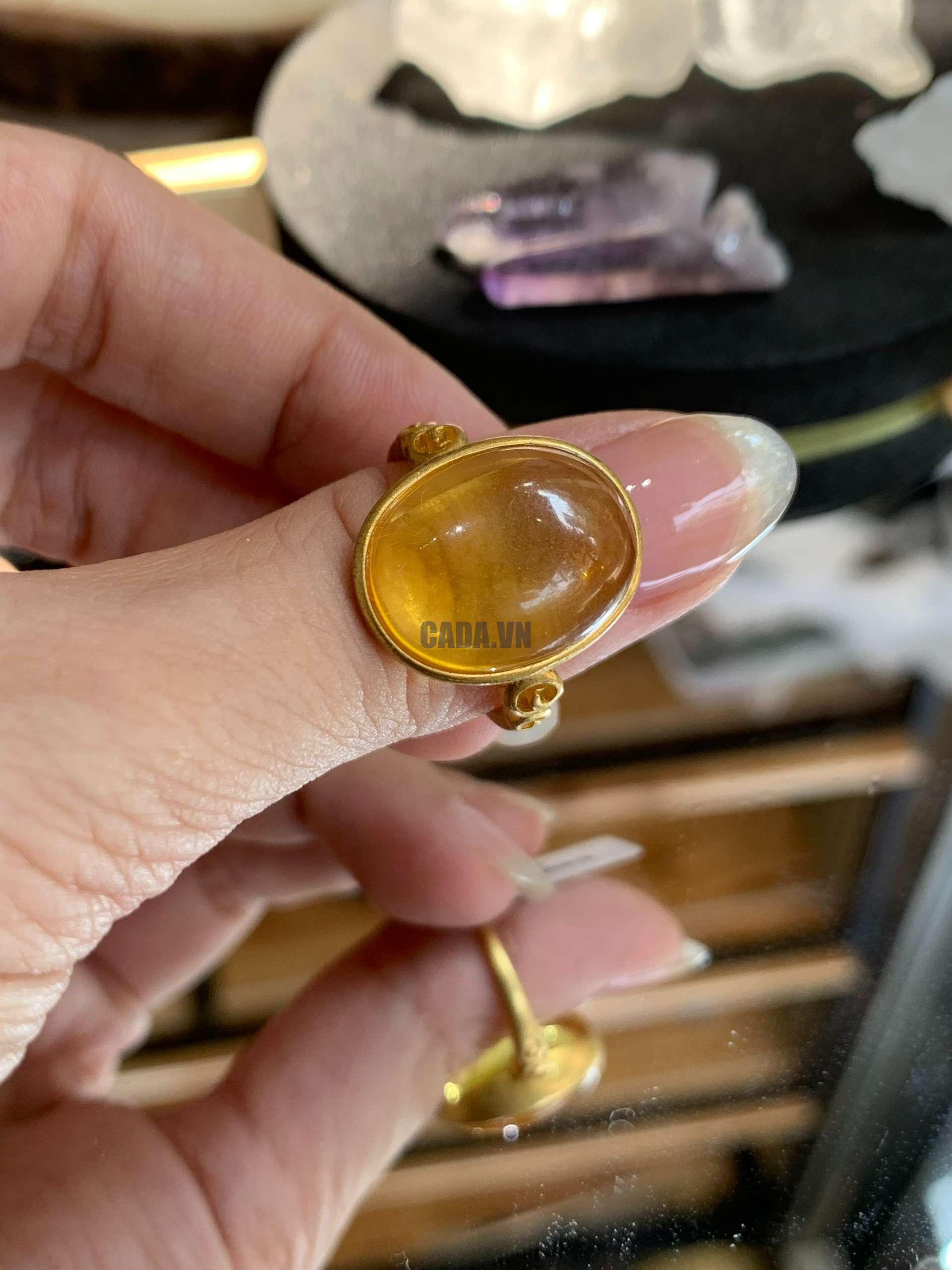 Nhẫn đá Amber| CADA DECOR