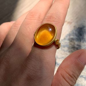 Nhẫn đá Amber| CADA DECOR