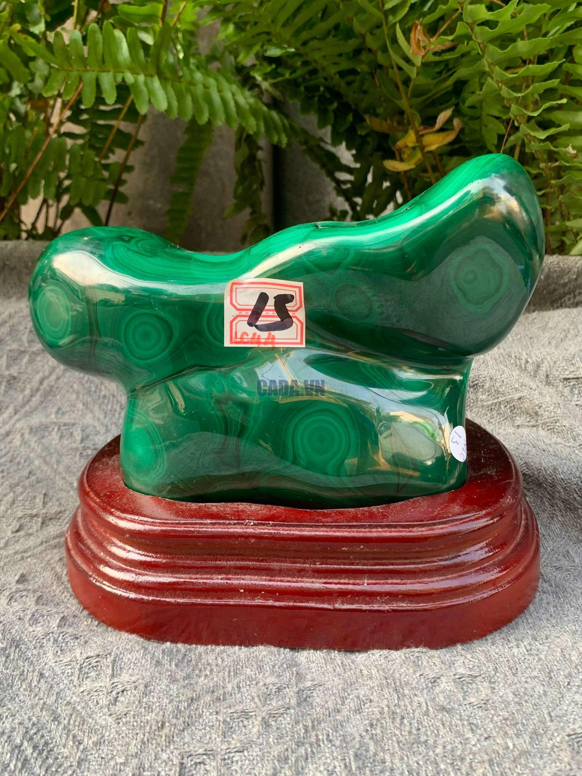 Nu Lông Công – Malachite (NLC13), KL: 1,72KG, KT: 17*8CM | CADA DECOR