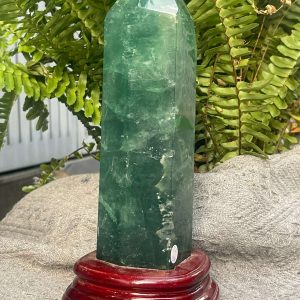 Trụ Fluorite Xanh – Green Fluorite Point (TF138 ), KT: 25*6CM - KL: 1,22KG 