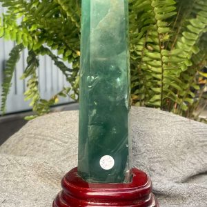 Trụ Fluorite Xanh – Green Fluorite Point (TF139), KT: 21,5*5,5CM – KL: 0,666KG