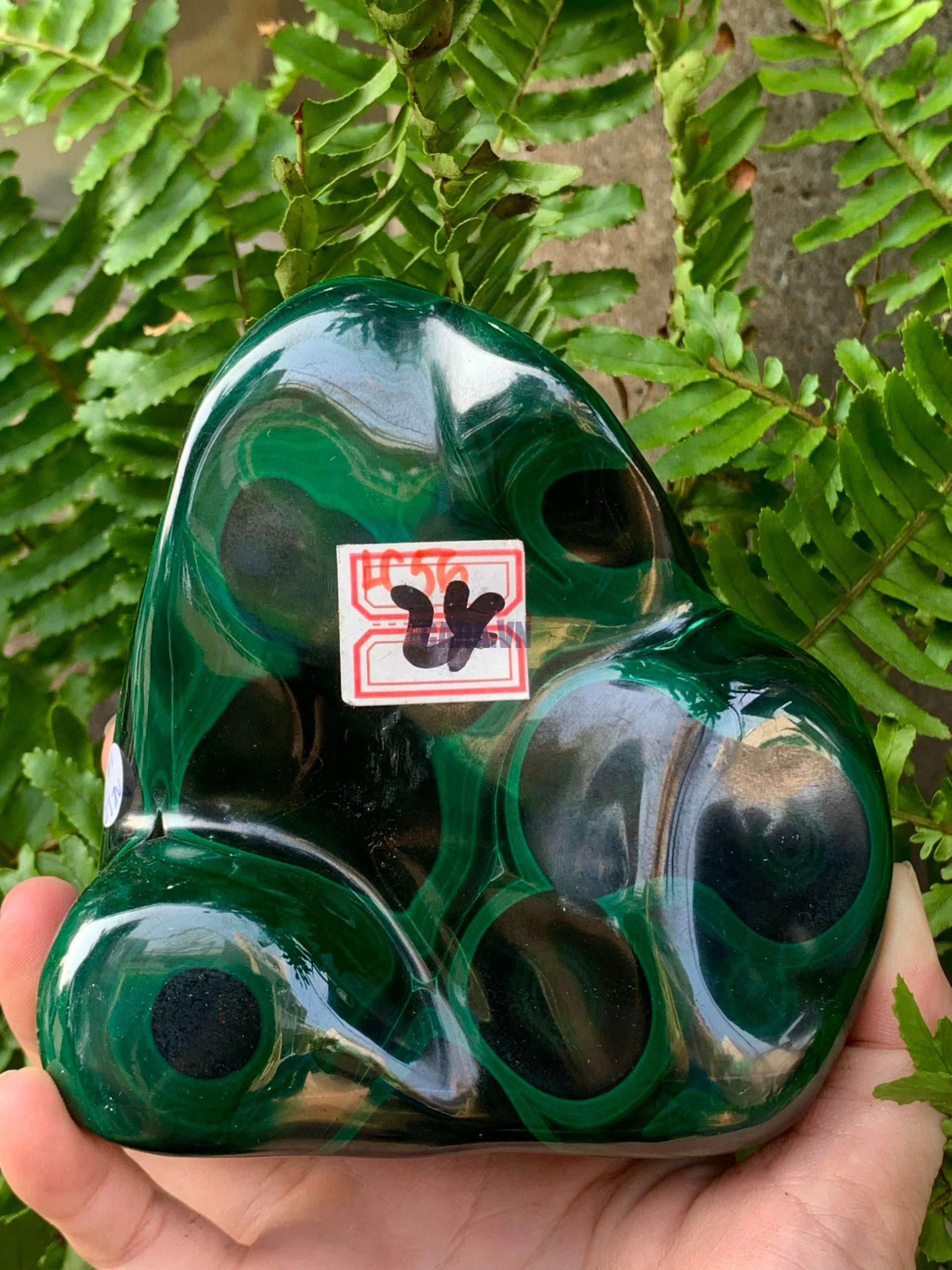 Nu Lông Công – Malachite (NLC14), KL: 1,084KG, KT: 10*11CM | CADA DECOR