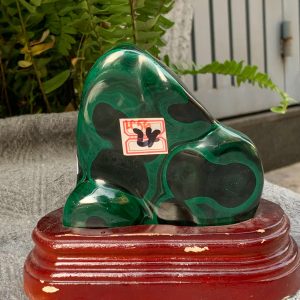 Nu Lông Công – Malachite (NLC14), KL: 1,084KG, KT: 10*11CM | CADA DECOR