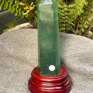 Trụ Fluorite Xanh – Green Fluorite Point (TF146), KT: 19*5CM – KL: 0,526KG