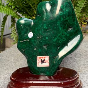 Nu Lông Công – Malachite (NLC17), KL: 1,404KG, KT: 14*19CM | CADA DECOR