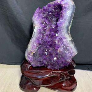 BỆ THẠCH ANH TÍM, KL: 14,6KG – KT: 23x43CM | CADA DECOR