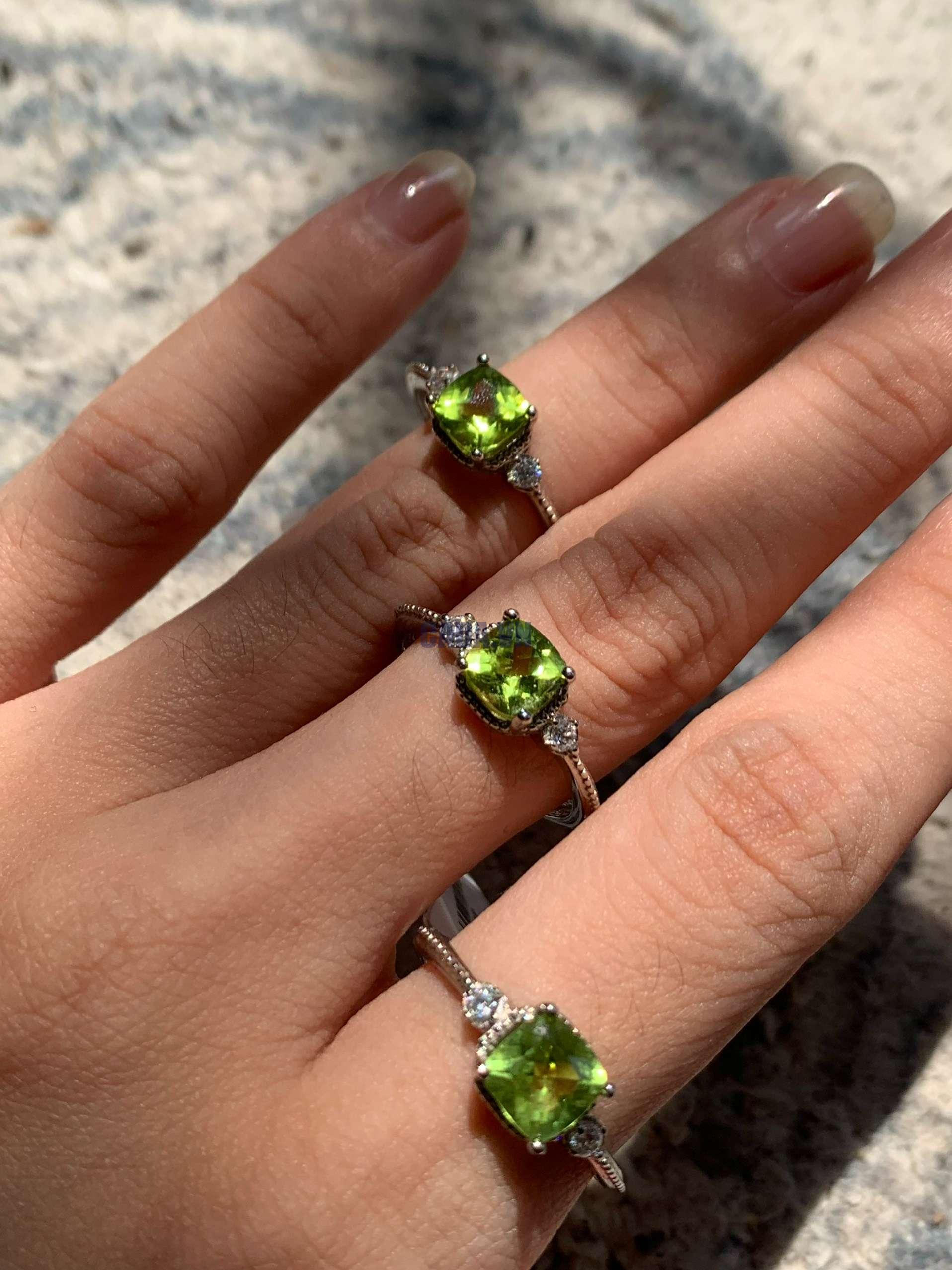 Nhẫn bạc Peridot | CADA DECOR