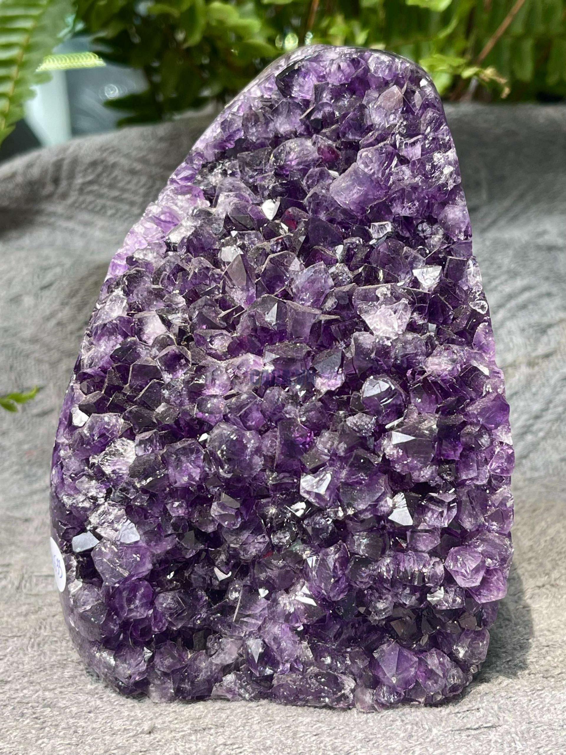 HỐC THẠCH ANH TÍM NHỎ – SMALL AMETHYST GEODE (TV533), KL: 1,178KG, KT: 12*9CM