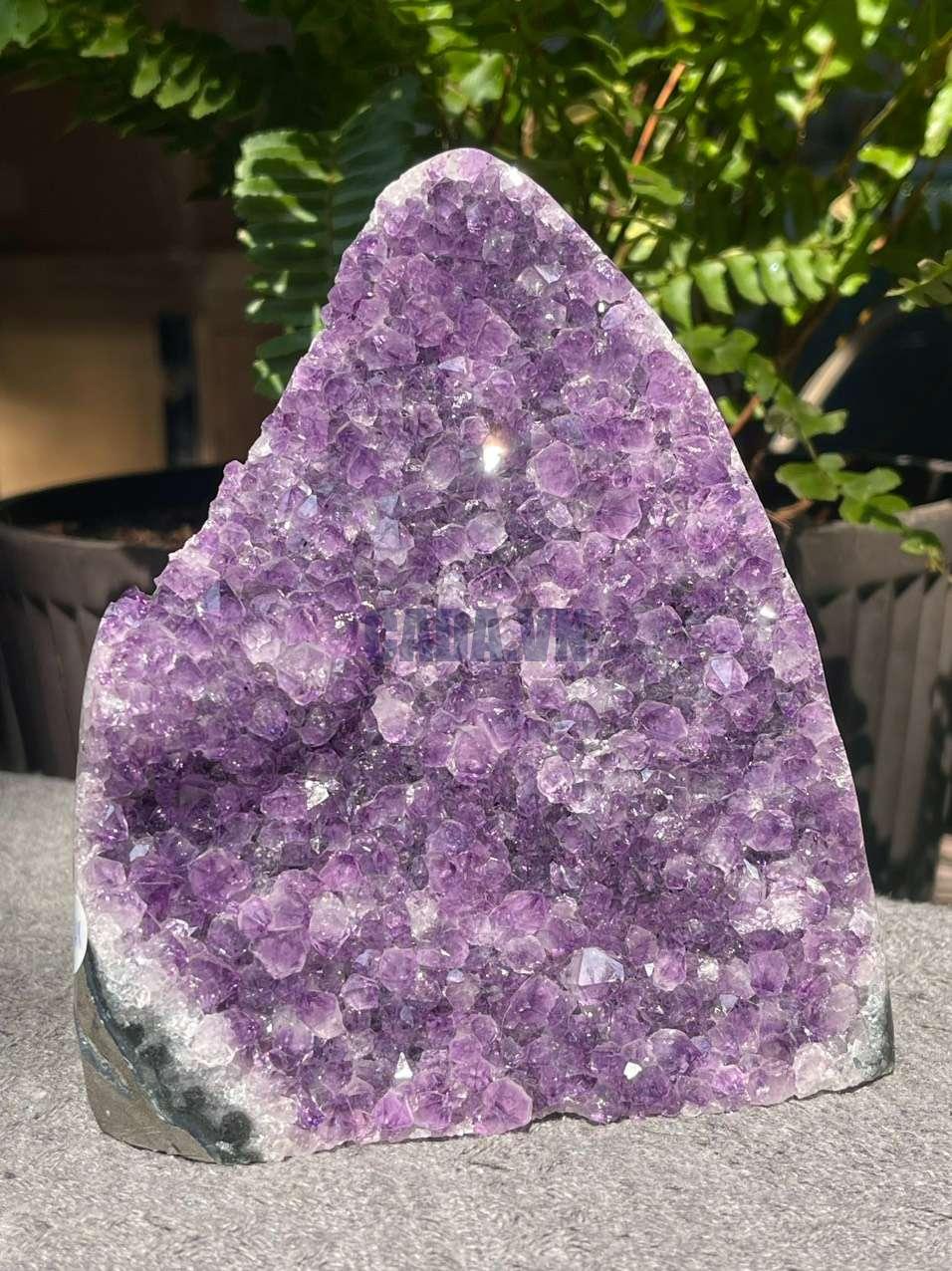 HỐC THẠCH ANH TÍM NHỎ – SMALL AMETHYST GEODE (TV541), KL: 1,026KG, KT: 14*11CM
