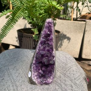 HỐC THẠCH ANH TÍM NHỎ – SMALL AMETHYST GEODE (TV571), KL: 0,554KG, KT: 12*5CM