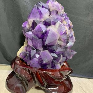 BỆ THẠCH ANH TÍM (T251), KL: 11,85KG – KT: 26x30CM | CADA DECOR