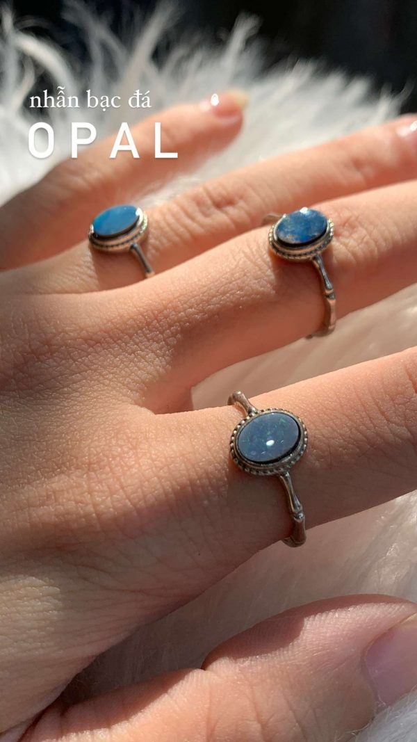 Nhẫn bạc Opal | CADA DECOR