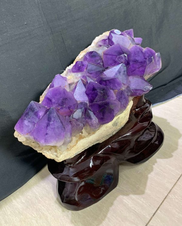 BỆ THẠCH ANH TÍM (T253), KL: 8,75KG – KT: 32x28CM | CADA DECOR