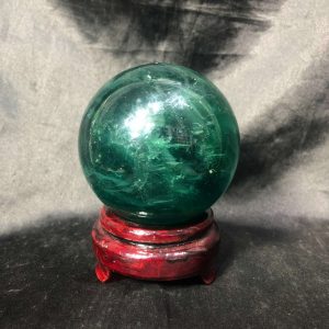 Bi cầu Fluorite Xanh – Green Fluorite Sphere (BX59), ĐK: 7CM – KL: 0,88KG