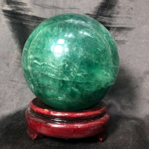 Bi cầu Fluorite Xanh – Green Fluorite Sphere (BX48), ĐK: 11,2CM -  KL: 3,010KG