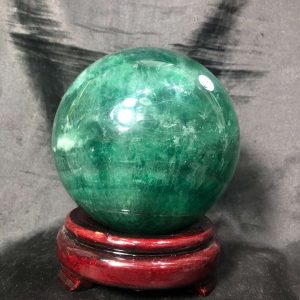 Bi cầu Fluorite Xanh – Green Fluorite Sphere (BX48), ĐK: 11,2CM -  KL: 3,010KG