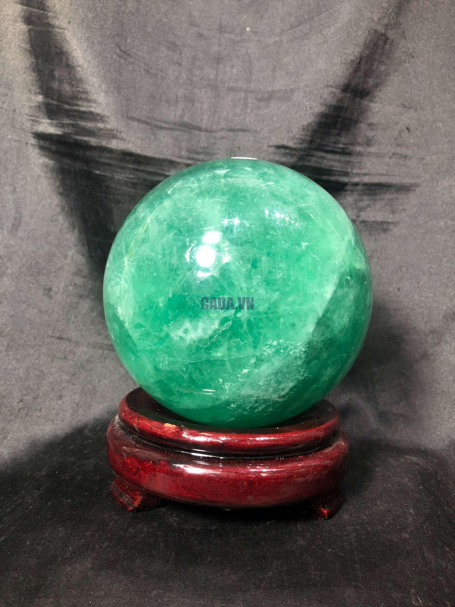 Bi cầu Fluorite Xanh – Green Fluorite Sphere (BX49), ĐK: 10,7CM – KL: 2,762KG