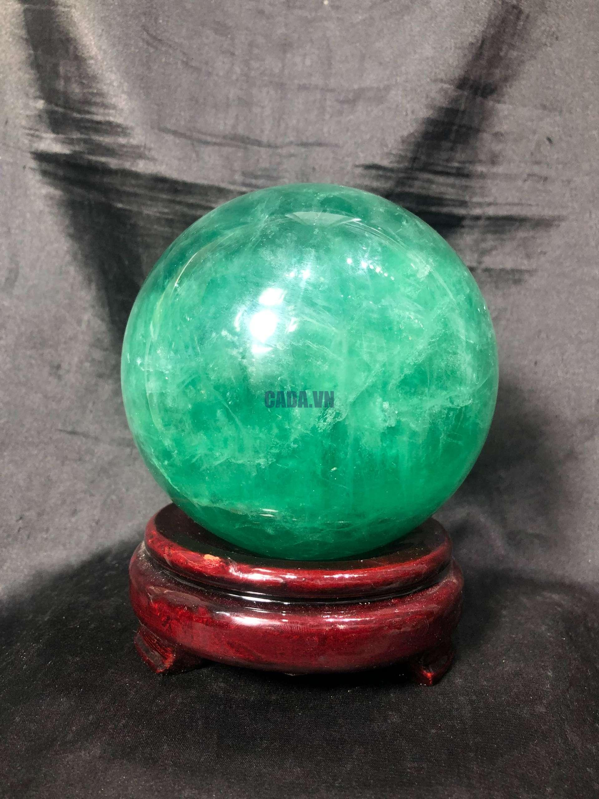 Bi cầu Fluorite Xanh – Green Fluorite Sphere (BX49), ĐK: 10,7CM – KL: 2,762KG