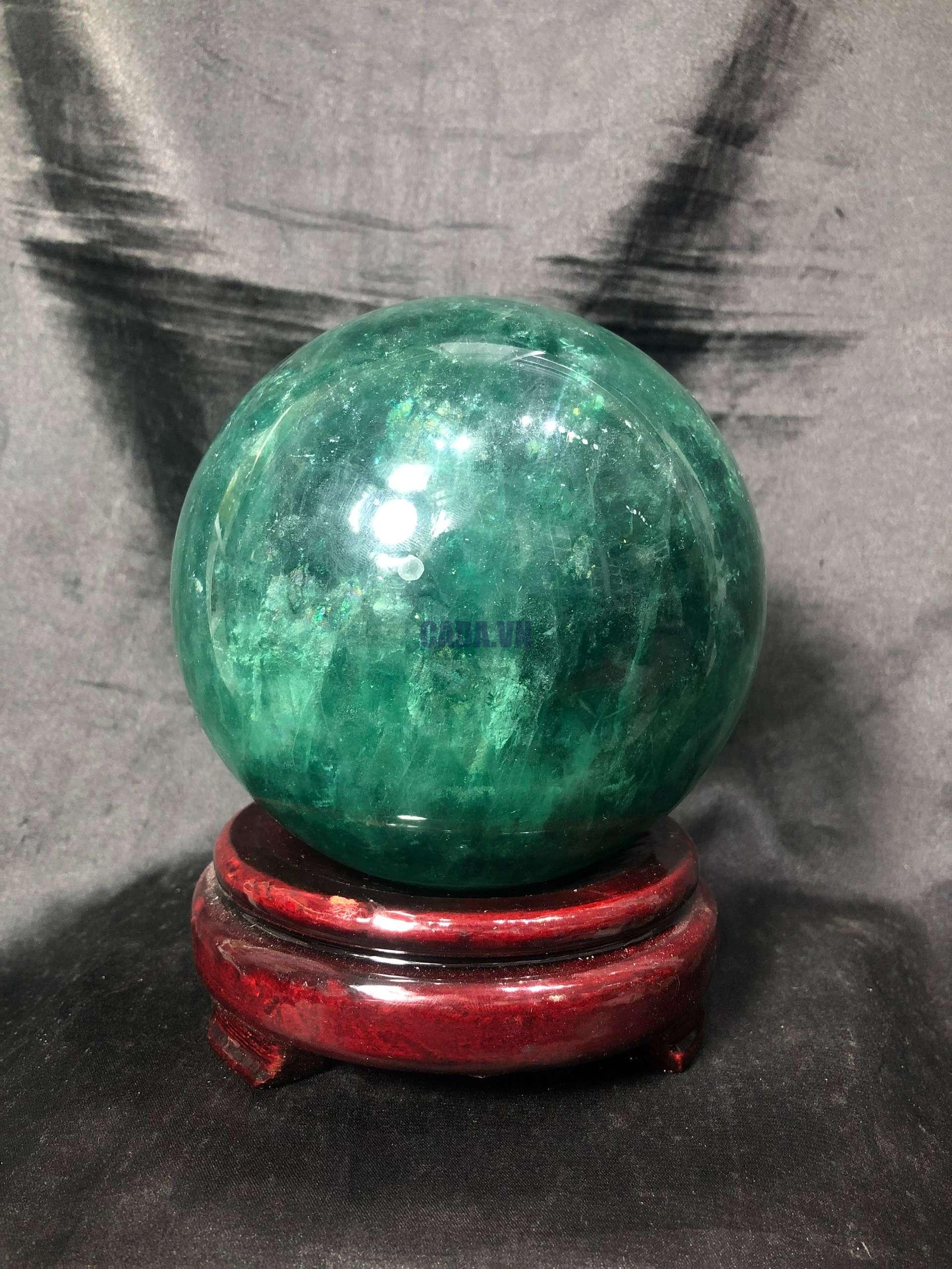 Bi cầu Fluorite Xanh – Green Fluorite Sphere (BX50), ĐK: 10,7CM – KL: 2,712KG