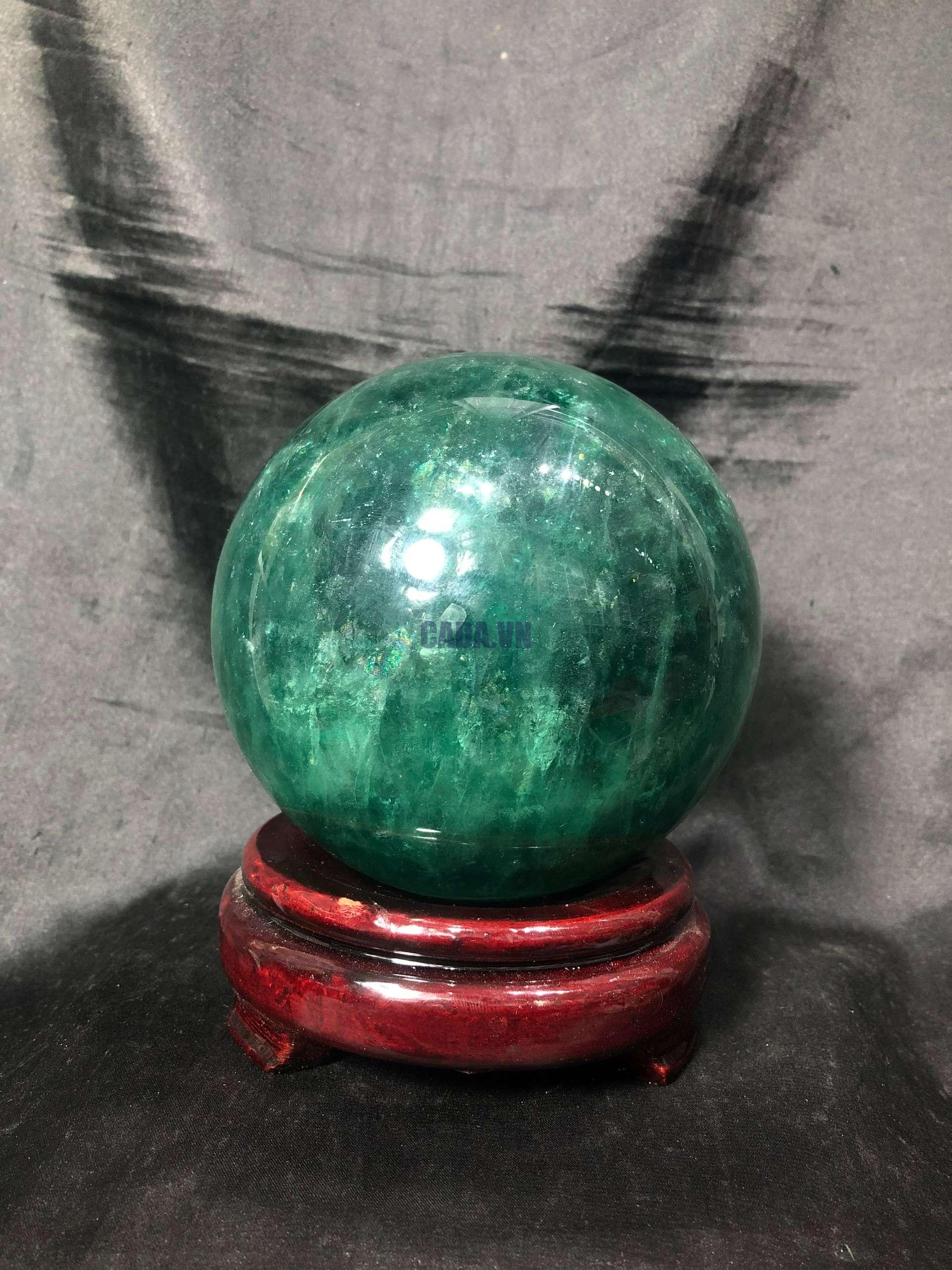 Bi cầu Fluorite Xanh – Green Fluorite Sphere (BX50), ĐK: 10,7CM – KL: 2,712KG