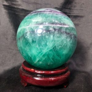 Bi cầu Fluorite Xanh – Green Fluorite Sphere (BX51), ĐK: 11,3CM – KL: 3,148KG