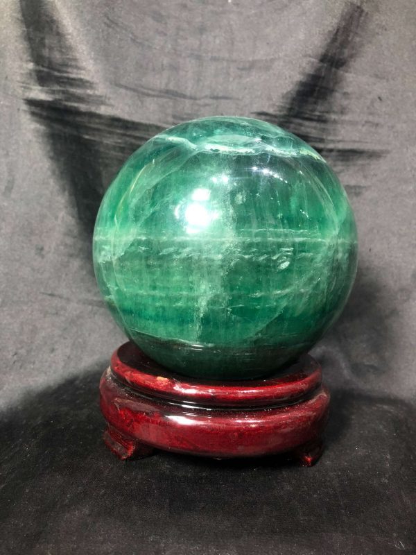 Bi cầu Fluorite Xanh – Green Fluorite Sphere (BX52), ĐK: 10,9CM – KL: 2,928KG