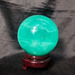 Bi cầu Fluorite Xanh – Green Fluorite Sphere (BX53), ĐK: 8,2CM – KL: 1,328KG