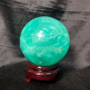 Bi cầu Fluorite Xanh – Green Fluorite Sphere (BX53), ĐK: 8,2CM – KL: 1,328KG