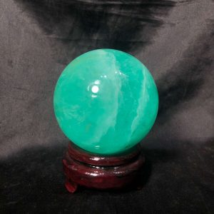 Bi cầu Fluorite Xanh – Green Fluorite Sphere (BX54), ĐK: 7,2CM – KL: 0,91KG