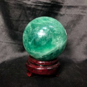 Bi cầu Fluorite Xanh – Green Fluorite Sphere (BX62), ĐK: 7,3CM – KL: 0,992KG