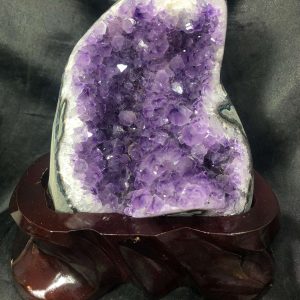HỐC THẠCH ANH TÍM NHỎ – SMALL AMETHYST GEODE (TV580), KL: 1,166KG, KT: 12*11CM