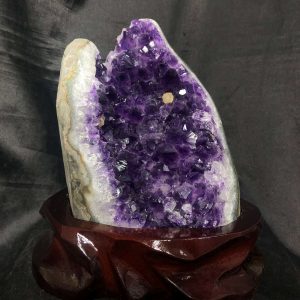 HỐC THẠCH ANH TÍM NHỎ – SMALL AMETHYST GEODE (TV582), KL: 2,316KG, KT: 14*12CM