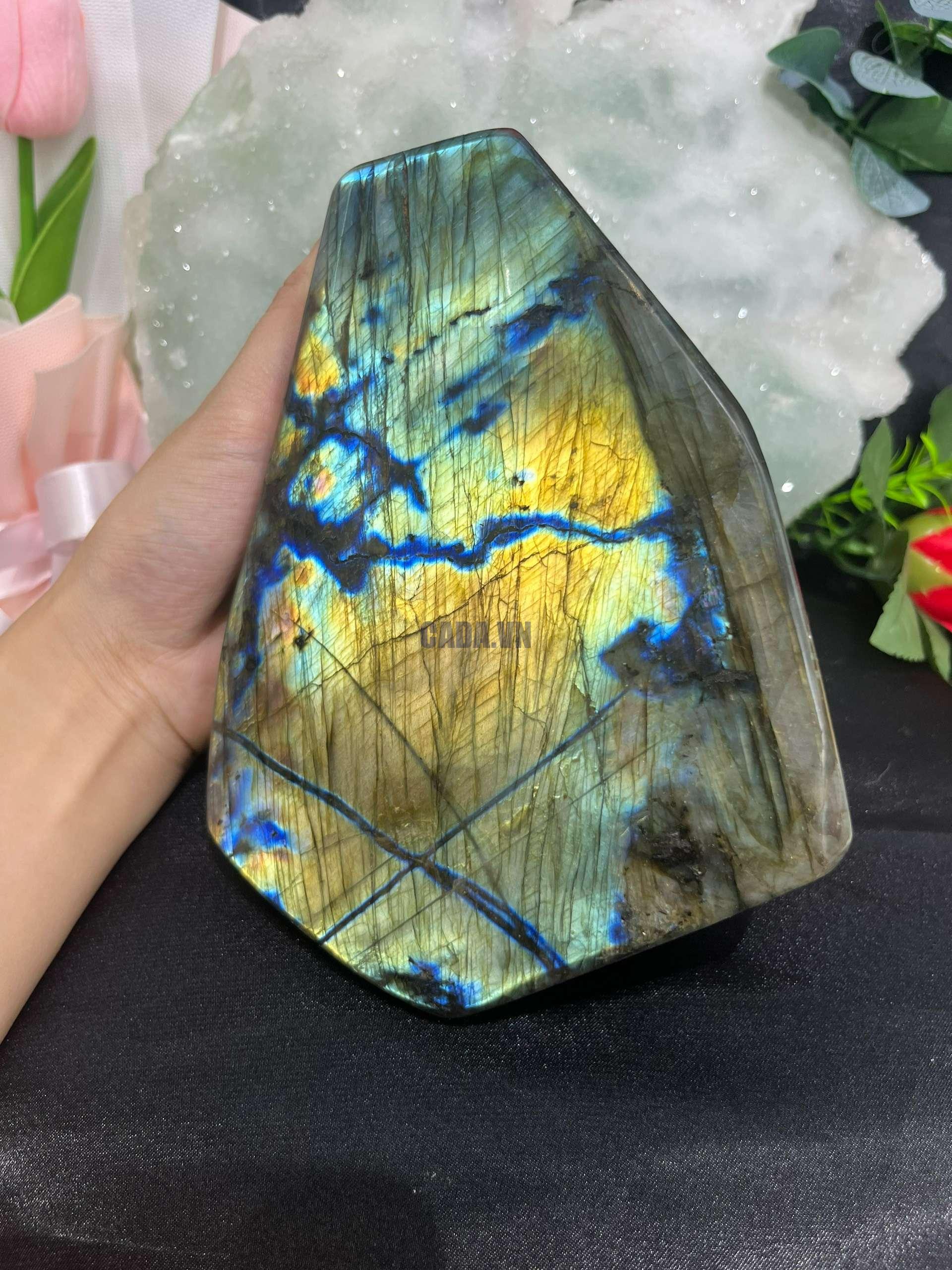 ĐÁ XÀ CỪ – Labradorite, KL: 1,93KG | CADA DECOR