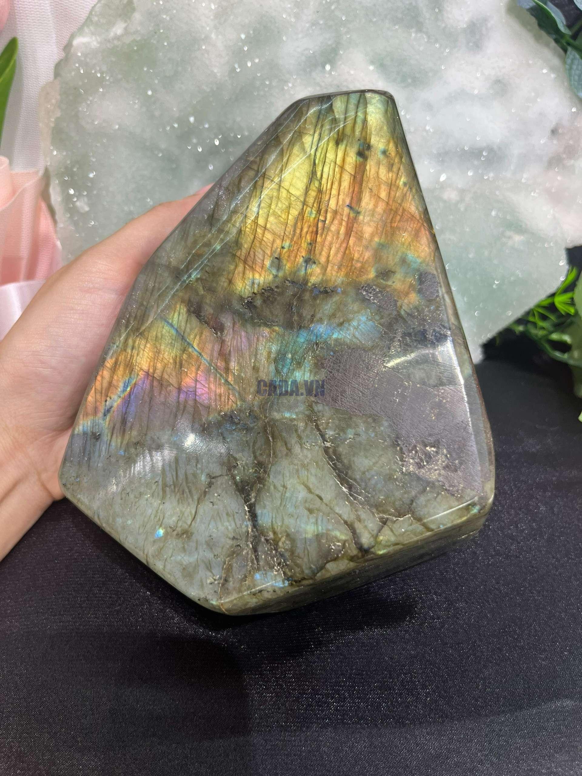 ĐÁ XÀ CỪ – Labradorite, KL: 1,93KG | CADA DECOR