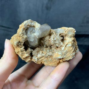 Agate Geode with Smoky Quartz - Hốc Mã Não cộng sinh tinh thể Thạch Anh Khói