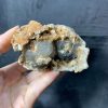 Agate Geode with Smoky Quartz - Hốc Mã Não cộng sinh tinh thể Thạch Anh Khói | CADA DECOR