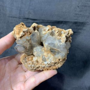 Agate Geode with Smoky Quartz - Hốc Mã Não cộng sinh tinh thể Thạch Anh Khói | CADA DECOR