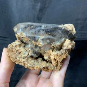 Agate Geode with Smoky Quartz - Hốc Mã Não cộng sinh tinh thể Thạch Anh Khói | CADA DECOR