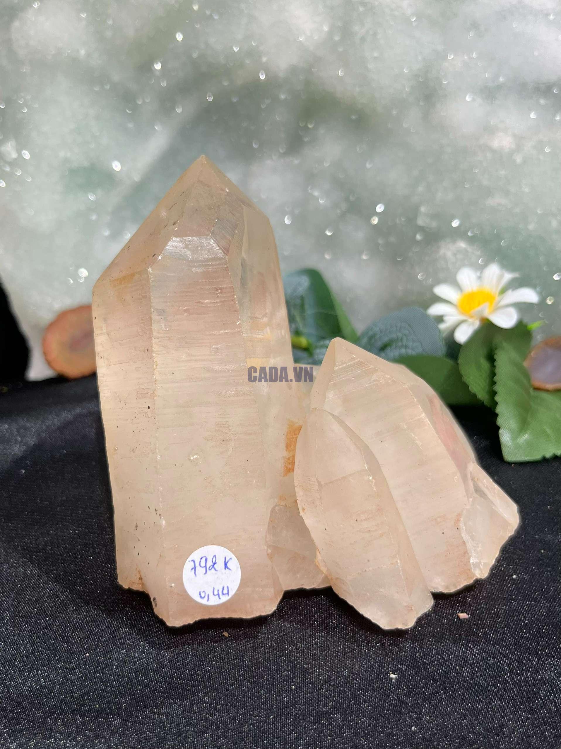 Thạch Anh Trắng có khoáng, KL: 0,44kg | CADA DECOR