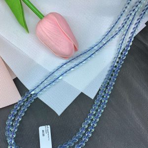 Vòng chuỗi 3 quấn Aquamarine - Ngọc Hải Lam sze ~6mm | CADA DECOR