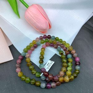 Vòng chuỗi 3 quấn Tourmaline đa sắc chất đẹp | CADA DECOR