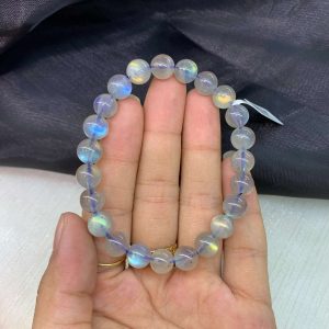 Vòng Tay Đá Xà Cừ - Labradorite chất đẹp size ~8mm | CADA DECOR