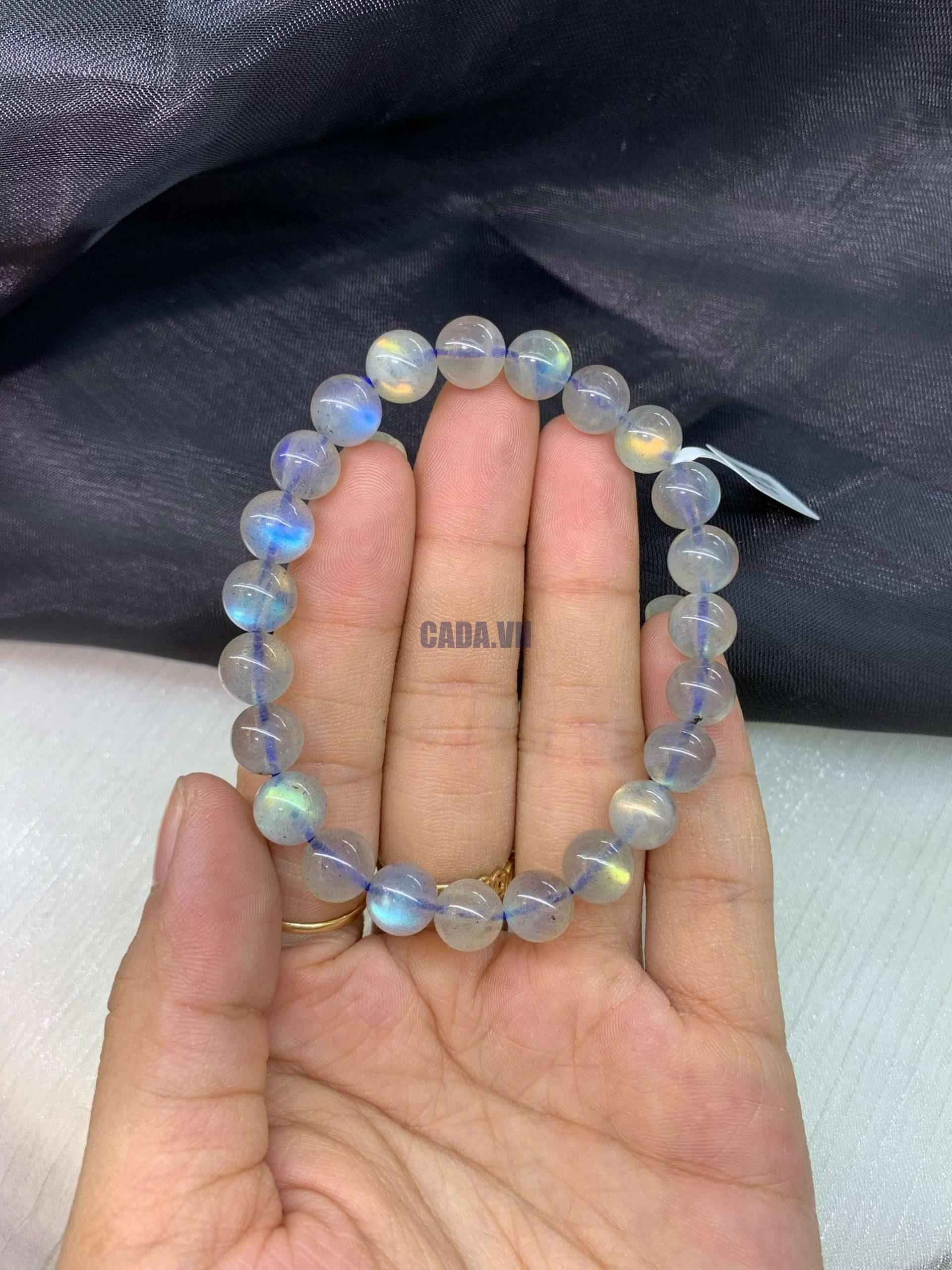 Vòng Tay Đá Xà Cừ - Labradorite chất đẹp size ~8mm | CADA DECOR