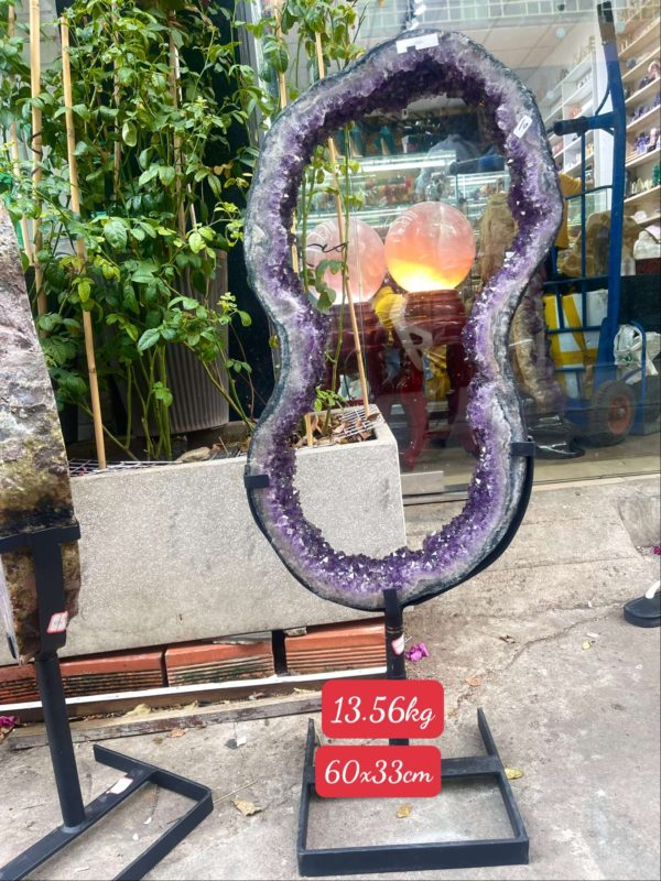 Slice Geode Amethyst – Lát cắt thạch anh tím | CADA DECOR